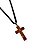 Cordao Cruz PX Crucifixo Madeira - Imagem 1