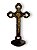Cruz Crucifixo De Parede Madeira E Metal São Bento 28cm - Imagem 2
