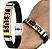 Pulseira Dourada Placa Jesus Cristo Masculina - Imagem 1