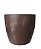 Vaso Polietileno Coluna Redondo Lisa - Marrom | 30 x 35 cm - Imagem 1