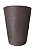 Vaso Polietileno Redondo Cone - Marrom | 40 x 32 cm - Imagem 1