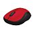 Mouse Logitech M185 Sem Fio Design Ambidestro Receptor Nano Vermelho - Imagem 4