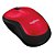 Mouse Logitech M185 Sem Fio Design Ambidestro Receptor Nano Vermelho - Imagem 2