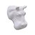 Vaso de Parede Cachepot Hipopótamo Branco Porcelana - Imagem 2