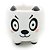 Vaso Cachepô em Cerâmica Panda - Branco Pequeno MD2 - Imagem 2