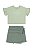 CONJUNTO BLUSINHA E SHORTS SAIA  VERDE - Imagem 1