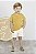 CONJUNTO BATA E BERMUDA AMARELO - Imagem 1