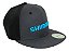 Boné Shimano Pesca Aba Reta Cinza E Preto - Imagem 3