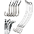 Kit 5 Empate Fio de Aço 200lb Anzol Mustad 11/0 Encastoado - Imagem 1