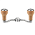 Manivela Gomexus Alumínio Usinado 100mm Knob Cortiça 7x4 - Imagem 2