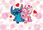Painel Decorativo Stitch Love - Imagem 1