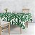 Toalha de Mesa Retangular - Folhas Verde - Imagem 1