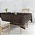 Toalha de Mesa Retangular - Preto Folha - Imagem 1