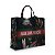 Bolsa Nave Bag Impermeável Estampas Folhas Pretas - Imagem 1
