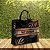 Bolsa Nave Bag Impermeável Estampas Folhas Preta - Imagem 2