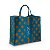 Bolsa Nave Bag Impermeável Estampas Azul e Laranja - Imagem 1