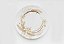 Conjunto Mesa Posta Folhas Branco e Dourado - Imagem 5