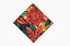 Conjunto Mesa Posta Floral Vermelho - Imagem 3