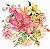 Guardanapos Para Mesa Posta Floral - Imagem 2