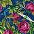 Guardanapos Para Mesa Posta Floral Azul - Imagem 2
