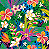 Guardanapos Para Mesa Posta Floral Colorido - Imagem 2