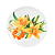 Sousplat Mesa Posta Floral Lírio - Imagem 1
