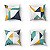 Conjunto de 4 Almofadas Decorativas Verde Diagonal - Imagem 1