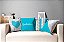 Conjunto de 4 Almofadas Decorativas Azul Coração - Imagem 2