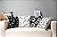 Conjunto de 4 Almofadas Decorativas Flores Preta - Imagem 2