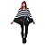 Poncho Estampa Fantasia Halloween Festa Adulto/infantil - Pirata - Imagem 1