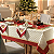 Toalha de Mesa Retangular Xadrez dourado - Natal - Imagem 1