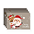 Jogo Americano Mesa Posta - Natal Cinza Marry christmas - Imagem 1