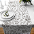Caminho de Mesa Estampas - Páscoa preto e branco - Imagem 1