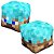 Almofada Cubo Minecraft Steve Armadura Diamantebloco - Imagem 1