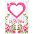 Painel Decorativo interativo vazado Dia das Mães Coração Rosa - Imagem 1