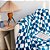 Manta quadriculada para sofá, cama, cadeira de viagem para todas as estações, 152 x 125 cm Azul - Imagem 2