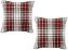 Almofada Cheia -Outono/inverno xadrez vermelho/branco - Imagem 1