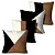 Kit 4 Almofadas Cheias - Outono/inverno Preto e marron - Imagem 1