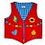 Colete Quadrilha/junina/caipira/são João Infantil - vermelho - Imagem 1