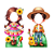 Totem Casal Display Ps Adesivado Pézinho Festa Junina Placa 50cm caipira moldura - Imagem 1