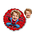 Almofadas 3D Fun - Coloque seu rosto no seu personagem homem aranha - Imagem 1