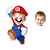 Almofadas 3D Fun - Coloque seu rosto no seu personagem mario - Imagem 1