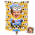 Toalha Fun poket infantil - Seu rosto no personagem Minions - Imagem 1