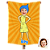 Toalha Fun poket infantil - Seu rosto no personagem alegria - Imagem 1
