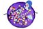 Tapete Bolsa Saco Pull Toy cores 1,5x1,5m - Imagem 12
