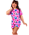 Pijama Baby-Doll Infantil Feminino Stitch rosa - Imagem 1