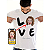 Camiseta unissex divertida com rosto personalizado love - Imagem 1