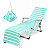 Capa de cadeira lounge chair - capa vira bolsa / listras - Imagem 1