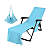 Capa de cadeira lounge chair - capa vira bolsa / azul - Imagem 1