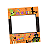 Placa Moldura Halloween fotos laranja - em PS - Imagem 2